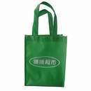 Green Nonwoven bag with Custom Logo for Shopping